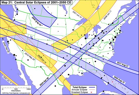 Total Solar Eclipse Map