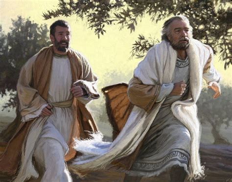 Peter And John Running To The Tomb Temple Pictures Bible Pictures God