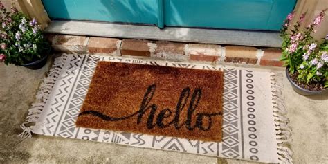 Easy Diy Welcome Mat Red Stick Life Red Stick Life