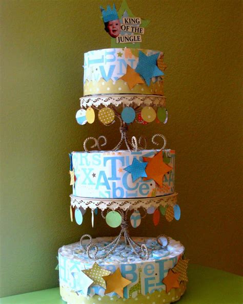 The tutorial shows you how to build the structure, add the diapers and adorn the cake with ribbons and other baby items. Paper Diaper Cake Tutorial