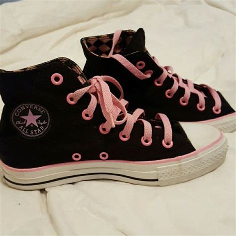 Black And Pink High Top Converse Pink High Top Converse Pink High