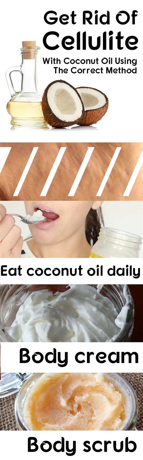 get rid of cellulite with coconut oil using the correct method