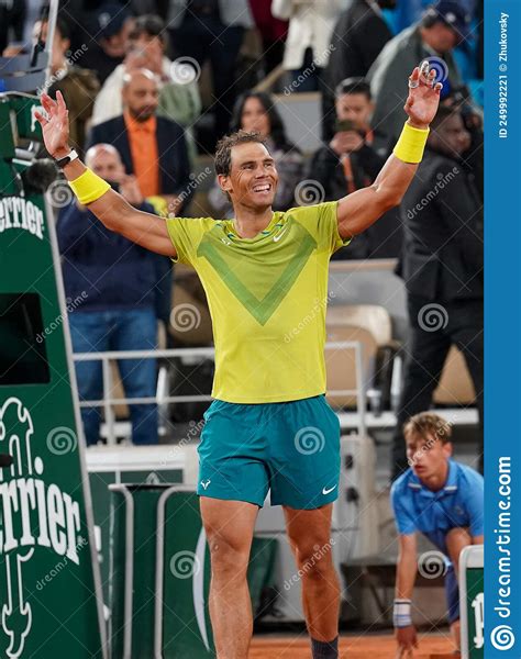 Grand Slam Champion Rafael Nadal Of Spain Celebrates Victory After His