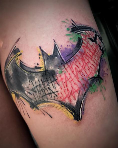 Batman Hahaha Tattoo By Dangy Tattoo Butterfly Tattoo Designs Sleeve