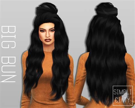 Simpliciaty 6 Variations Of Buns Hair ~ Sims 4 Hairs