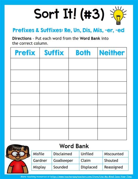 41 Prefixes And Suffixes Worksheet Worksheet Master