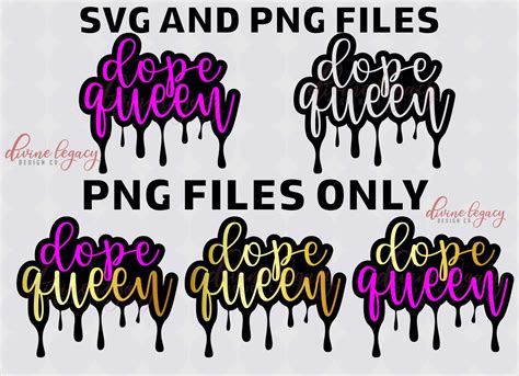 Queen Svg Dripping Svg File Silhouette Cricut Cameo Queen Etsy