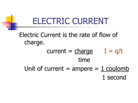 PPT - ELECTRIC CURRENT PowerPoint Presentation, free download - ID:5461990
