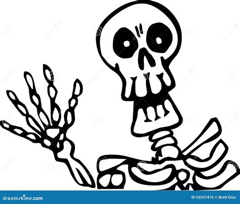 Happy Skeleton Stock Illustration Image 53247415