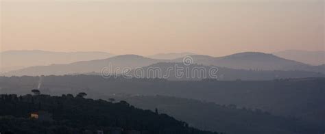 Mountains In Morning Mist Stock Image Image Of Purple 16955945