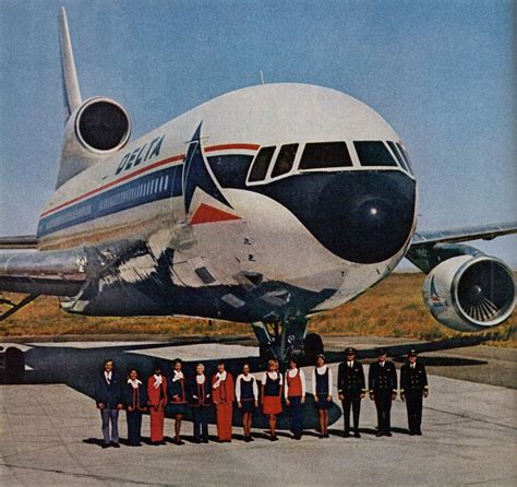 1973 Lockheed L 1011 Tristar Delta Airlines Vintage Aircraft