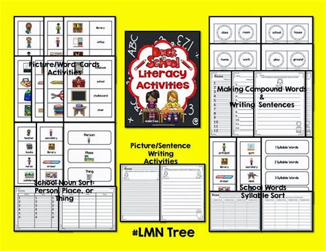 Lmn Tree Back To School Literacy Activities And A Freebie Literacy