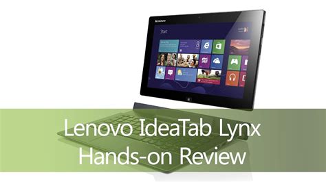 Lenovo Ideatab Lynx Hands On Review Youtube
