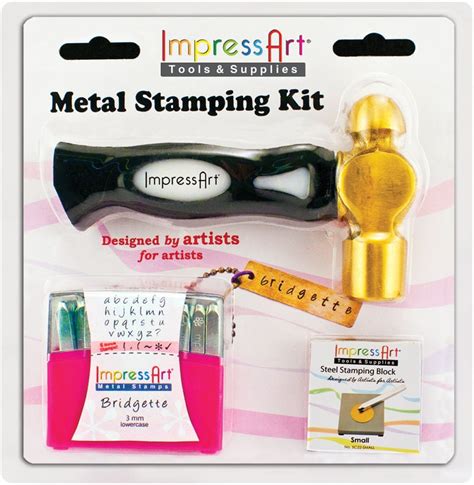 Impressart Metal Stamping Kit 3mm Bridgette Lowercase 4953