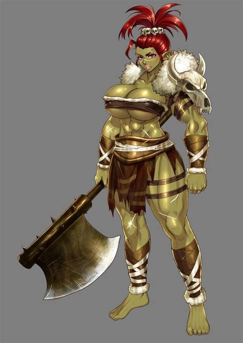 Pin By R On Armor And Weaponry Fantasy Female Warrior Female Orc