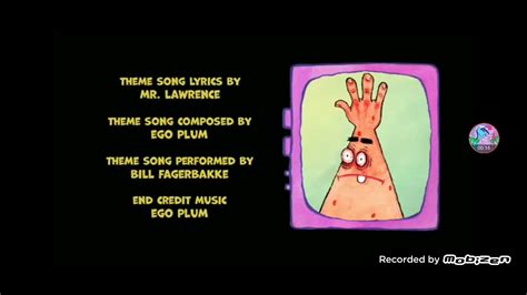 The Patrick Star Show End Credits Youtube