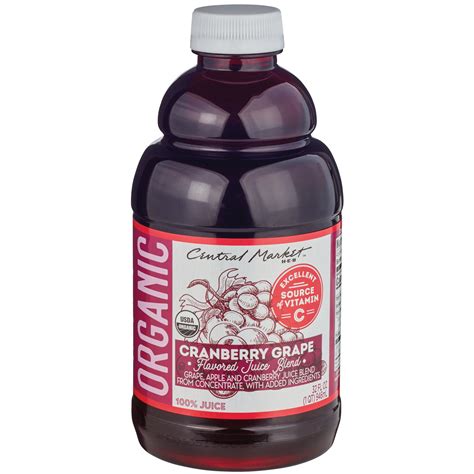 Central Market Organic Cranberry Grape Flavored Juice Blend Shop