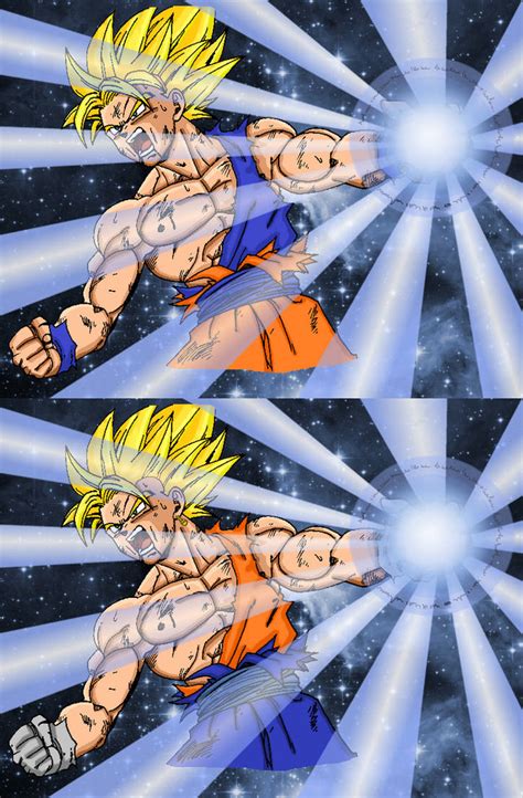 Goku Vegetto Damaged Remake By Naruttebayo67 On Deviantart