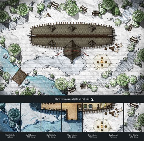 The Jarl S Viking Longhouse Battlemaps Vikings Fantasy Map D D Maps