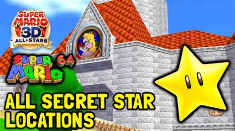 Super Mario 64 3d All Stars All Secret Star Locations In The Castle