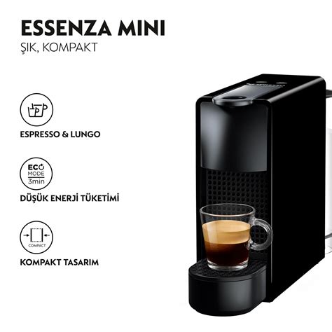 Nespresso Essenza Mini C Kahve Makinesi Black Karaca