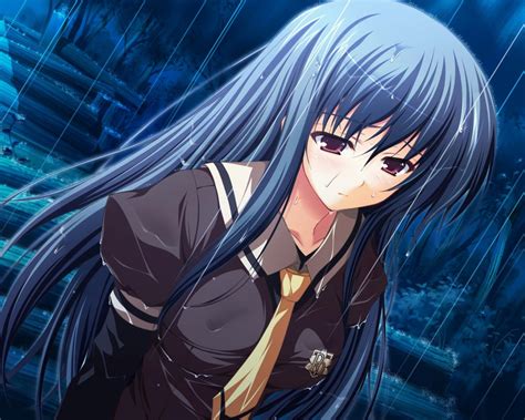 Sad Anime Girl Crying In The Rain Wallpaper Sahida