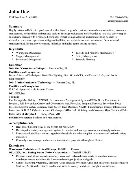 Sep 17, 2020 · review cv tips and use the format example as a template for your own cv. Professional Facilities Technician Templates to Showcase Your Talent | MyPerfectResume