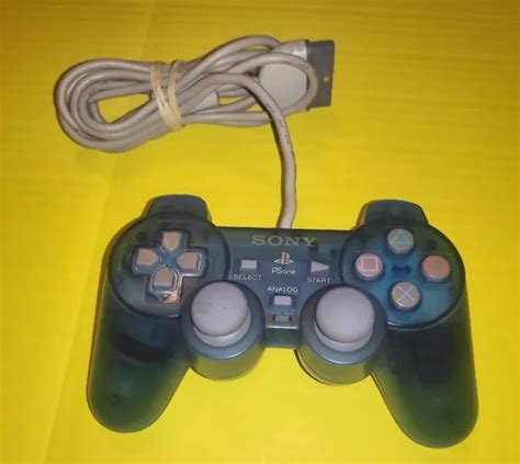 Sony Playstation Psone Ps1 Dualshock Controller Ocean Blue Scph 110