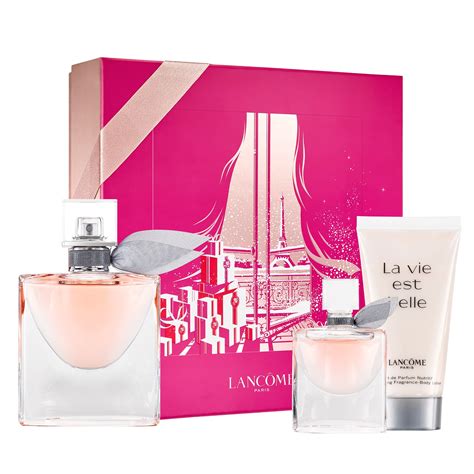 The fragrance is described as sexy, modern, and rebellious; La Vie Est Belle Eau De Parfum 50 ml Set - Holiday Limited ...