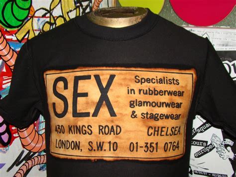 Sex 430 Kings Road Seditionaries Shirt Etsy Australia