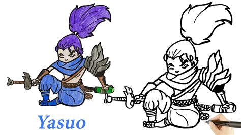 How To Draw Yasuo From League Of Legends Satisfying And Relaxing