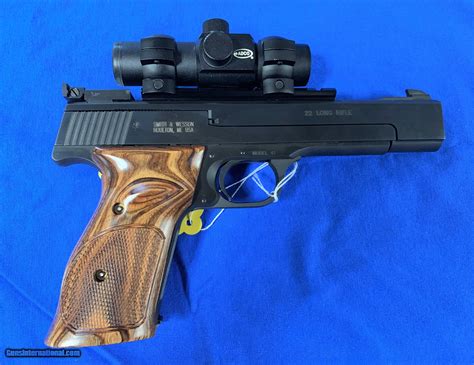 Smith And Wesson Model 41 22 Caliber Target Pistol With Adco Red Dot Sight