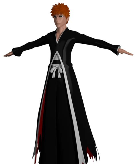 3d Anime Bleach Ichigo Kurosaki Bankai Clothes By Ji