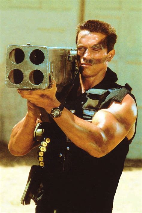 Arnold Schwarzenegger En Commando Póster De Cine Cine Arte