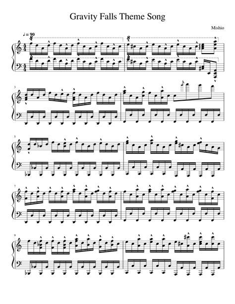 This piano tutorial for the gravity falls main title theme is arranged for advanced level pianists who want a challenge! Gravity Falls Theme Song sheet music for Piano download ...