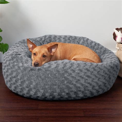 Calming Dog Bed Big W Perfect Pet Bolstered Hessian Linen Pet Bed Big