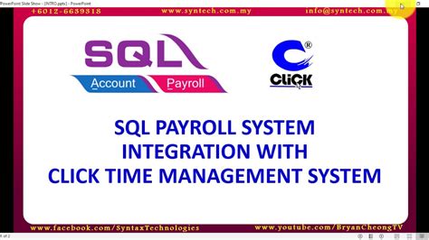 Sql Payroll System Tutorial 020 Sql Payroll System Integration With