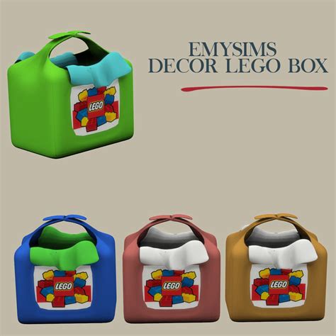 Lana Cc Finds Decor Lego Box By Leosims Lego Boxes Sims 4 Sims 4