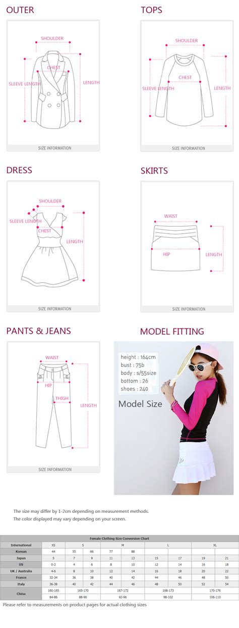 How To Measure Womens Korean Fashion Size