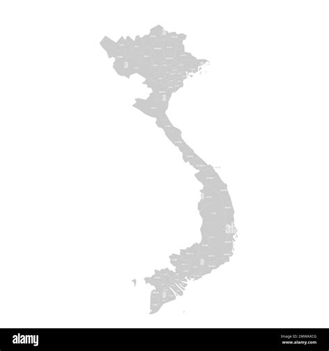 Vietnam Political Map Of Administrative Divisions Stock Vector Image
