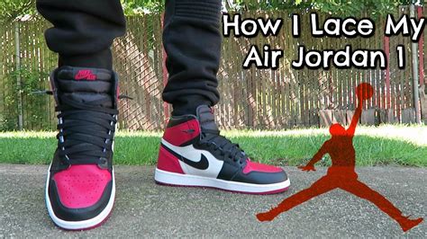 How I Lace My Air Jordan 1 Youtube