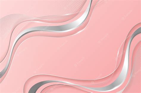Premium Vector Realistic Pink And Silver Background