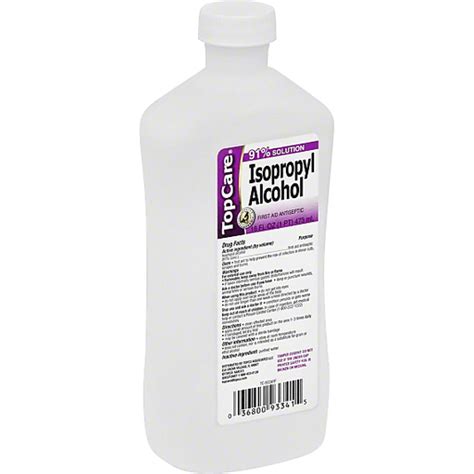 Top Care First Aid Antiseptic Isopropyl Alcohol 16 Fl Oz Plastic