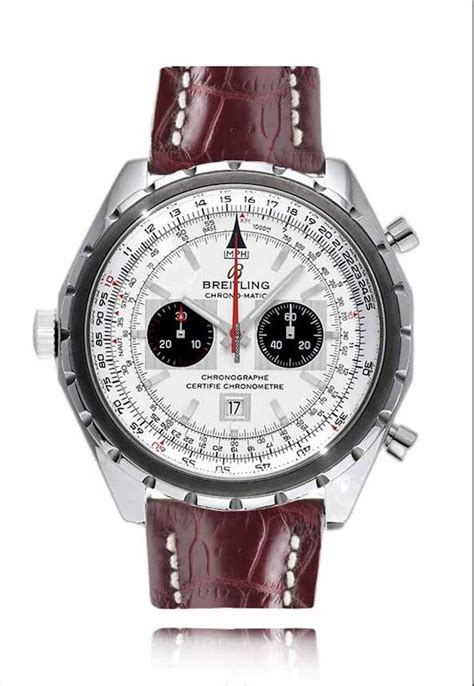 Breitling Navitimer Chrono Matic Silver Dial Ssteel A41360 For £