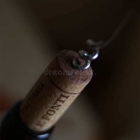 Red Wine Glass Wine Bottle Cork Corkscrew Stock Photo Image Of