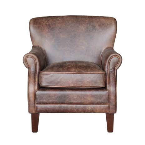 Upholstered in a durable bonded leather upholstery finished in a trendy grey colourway, the anton reclining leather armchair boasts a timeless design. Leamington Leather Armchair | Dunelm
