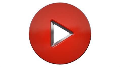 Red Play Icon Button Logo Symbol Animation Stock Motion Graphics Sbv