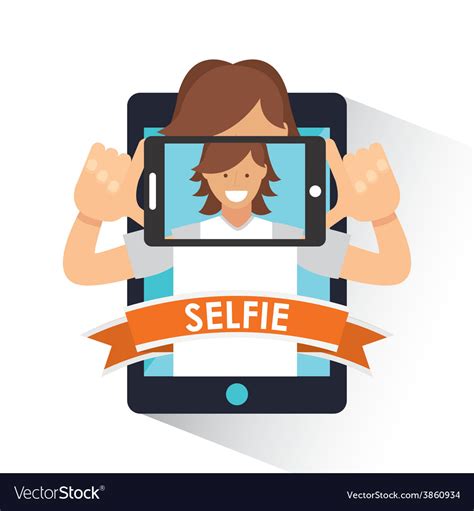 Selfie Royalty Free Vector Image VectorStock