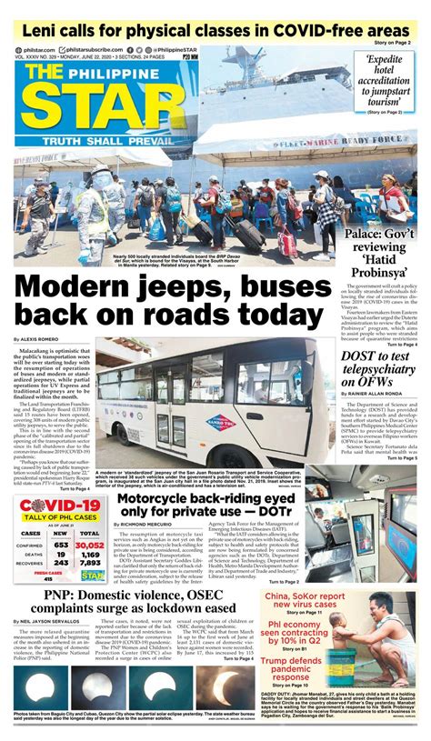 During the period 30 december 2020 to 15 january 2020, all foreign nationals, regardless of previous philippine visas and exemptions granted. The Philippine Star-June 22, 2020 Newspaper - Get your ...