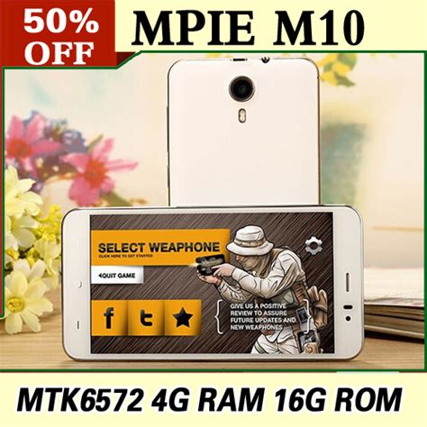Original Smartphone Mpie M10 50 Inch Mtk6752 Octa Core 1080p 4gb Ram